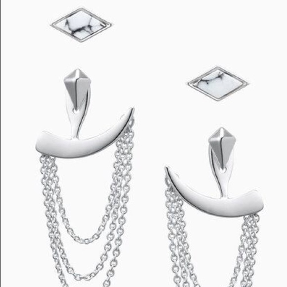 Stella & Dot Drape Ear Jacket Earrings